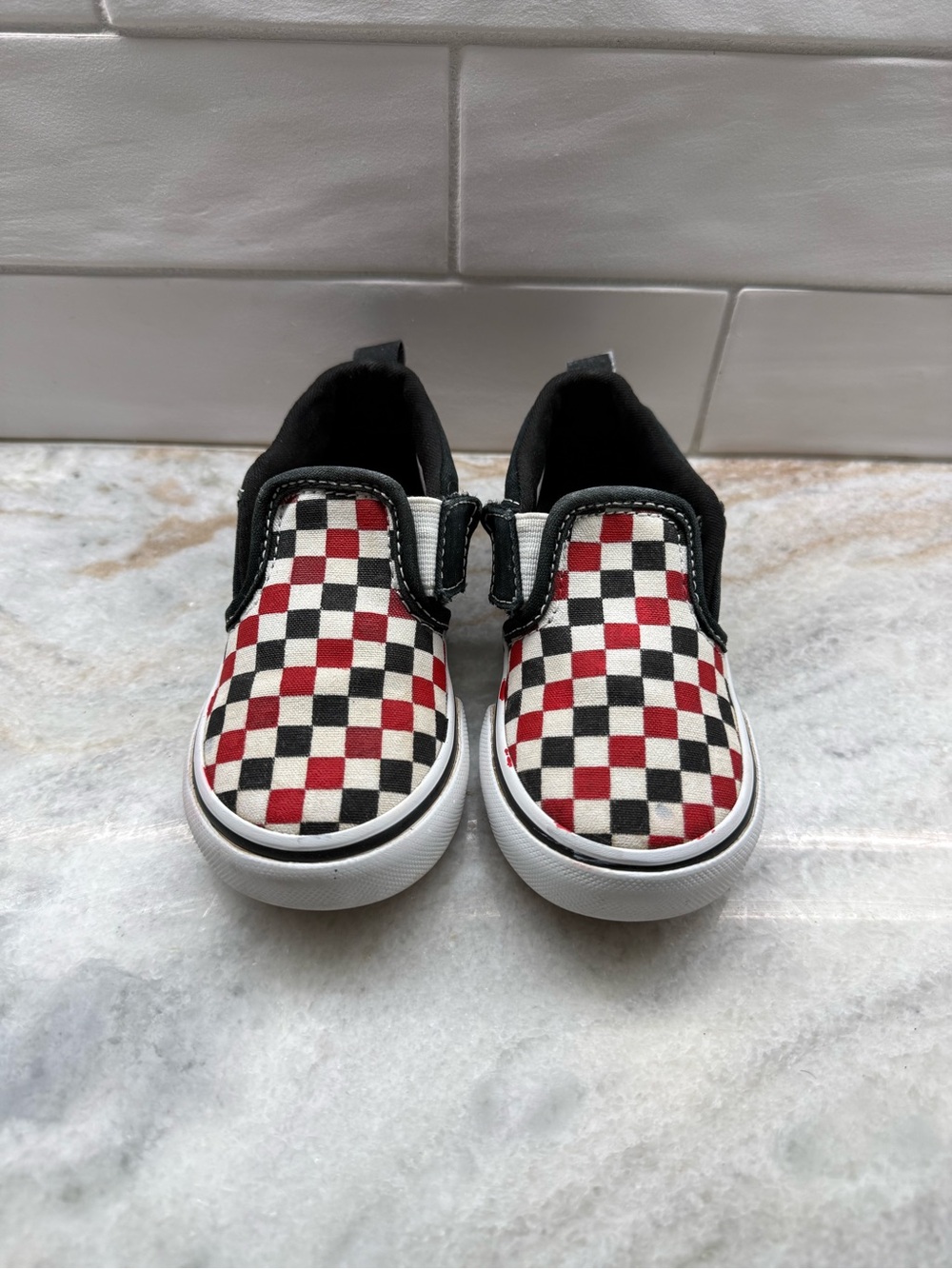 Toddler Classic Checkerboard Slip-On Vans
